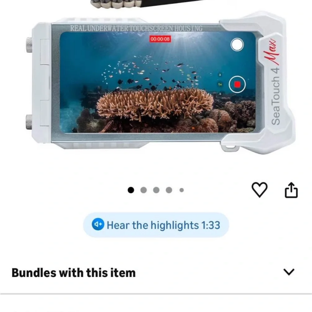 Underwater Touchscreen Housing - White